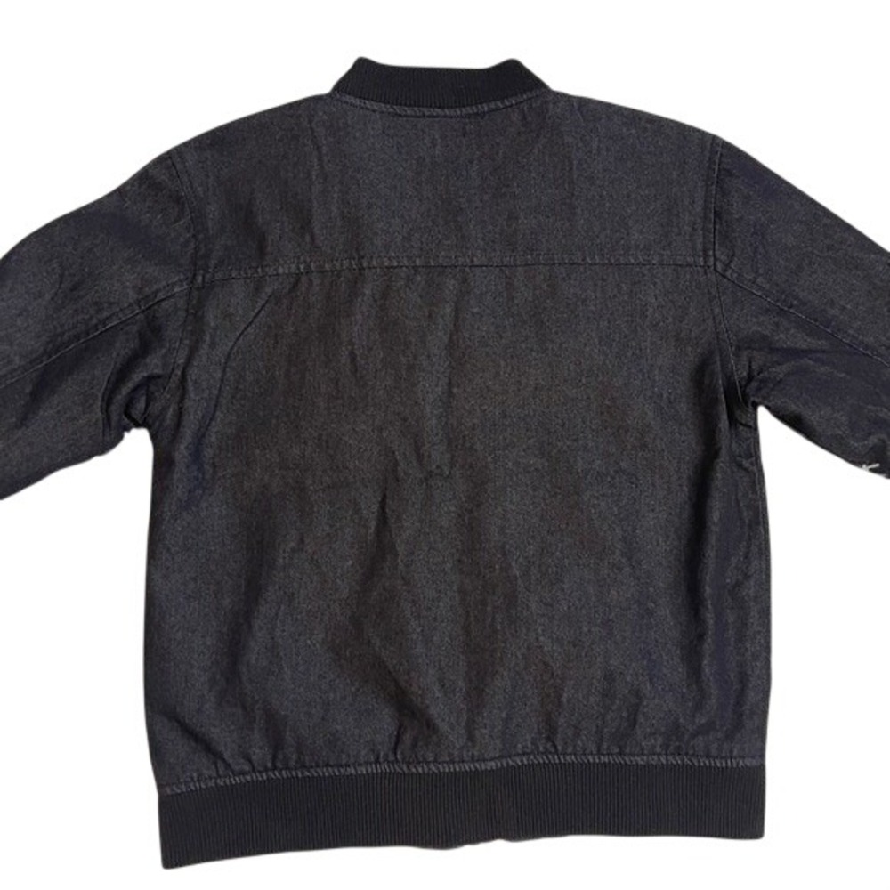 Ring of Fire Men's Black Bomber Jacket Size L Cotton Blend‎ - Picture 4 of 7